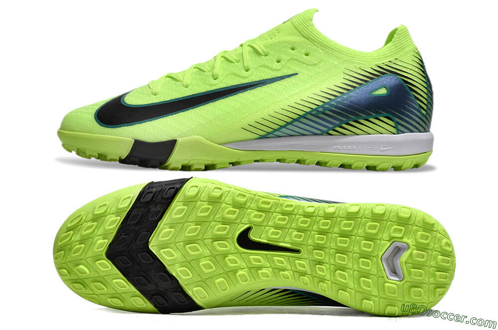 Nike Air Zoom Mercurial Vapor 16 Elite TF Artificial Turf Soccer Shoes - Yellow/Black/Blue 0