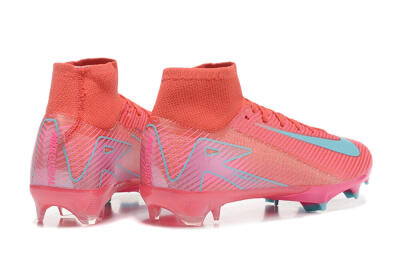 Nike Air Zoom Mercurial Superfly 10 Elite FG Firm Ground Soccer Cleats - Red/Jade/Blue