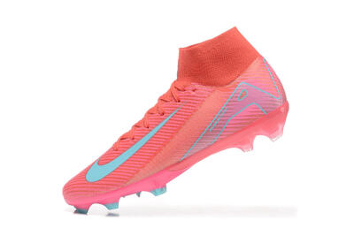 Nike Air Zoom Mercurial Superfly 10 Elite FG Firm Ground Soccer Cleats - Red/Jade/Blue