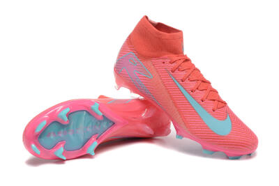 Nike Air Zoom Mercurial Superfly 10 Elite FG Firm Ground Soccer Cleats - Red/Jade/Blue