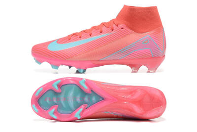 Nike Air Zoom Mercurial Superfly 10 Elite FG Firm Ground Soccer Cleats - Red/Jade/Blue