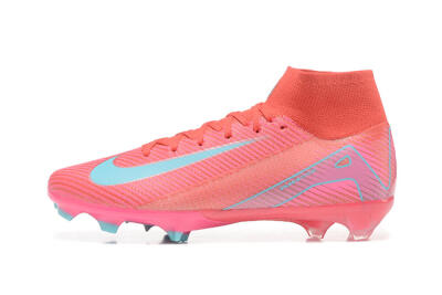 Nike Air Zoom Mercurial Superfly 10 Elite FG Firm Ground Soccer Cleats - Red/Jade/Blue