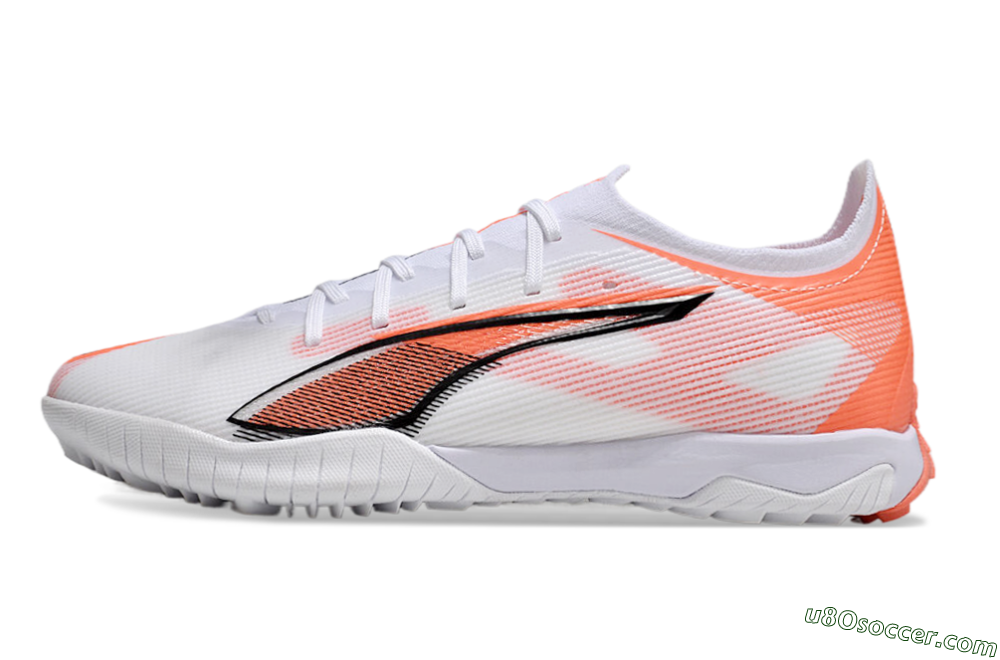 Puma Ultra Ultimate TF Artificial Turf Soccer Shoes - White/Red/Black 2