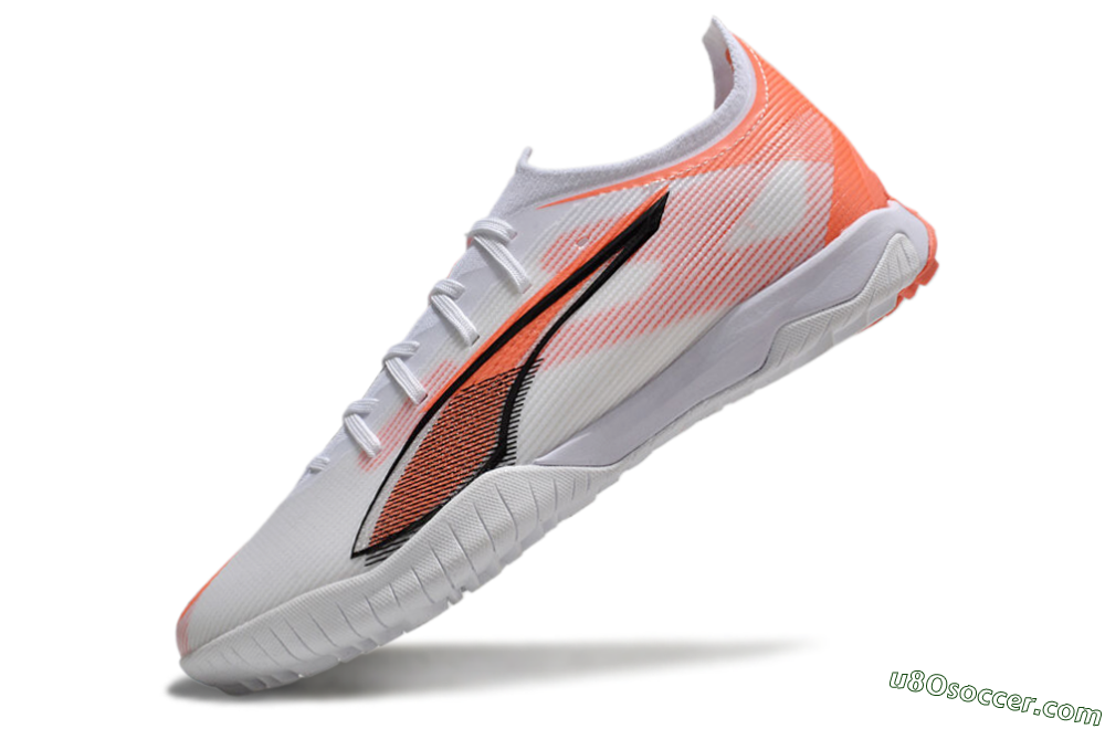 Puma Ultra Ultimate TF Artificial Turf Soccer Shoes - White/Red/Black 5