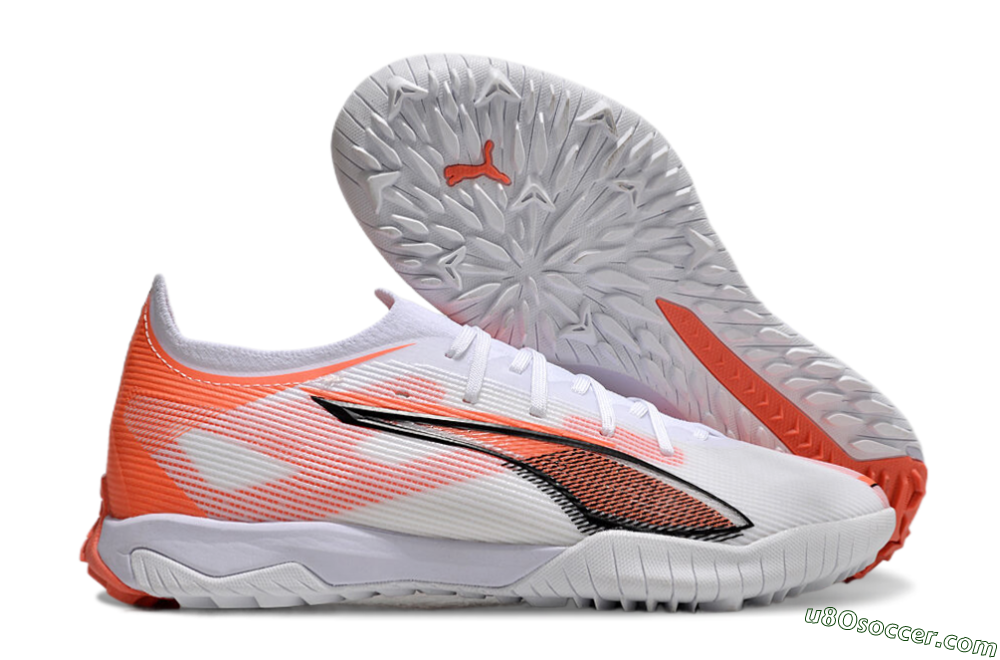 Puma Ultra Ultimate TF Artificial Turf Soccer Shoes - White/Red/Black 1