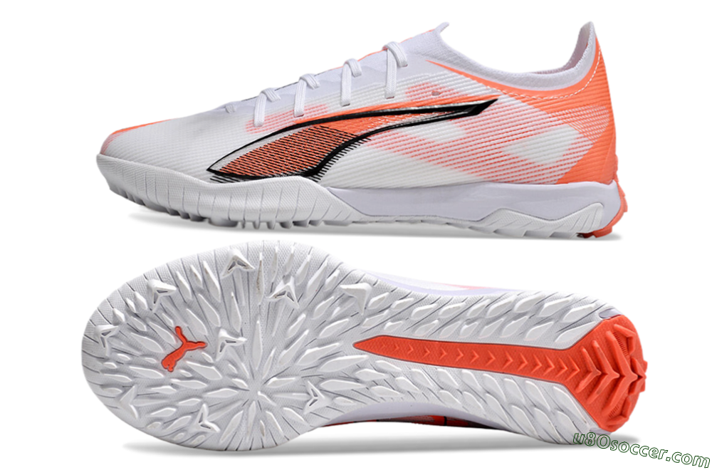 Puma Ultra Ultimate TF Artificial Turf Soccer Shoes - White/Red/Black 0