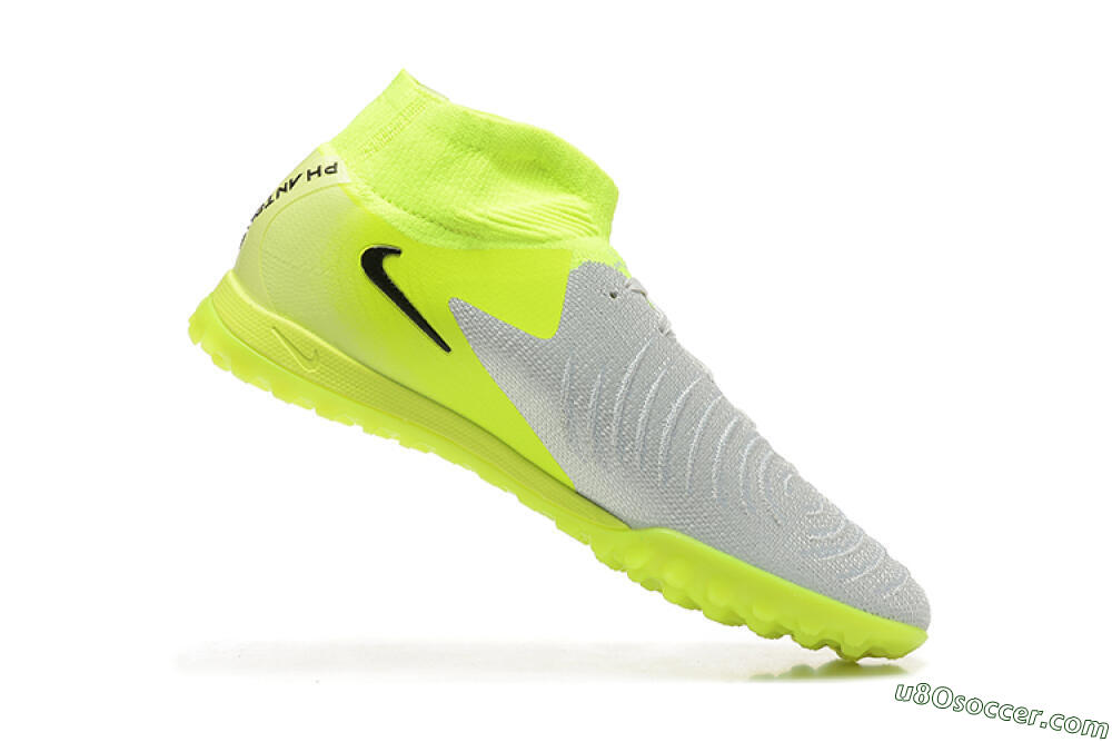 Nike Phantom Luna Elite TF Artificial Turf Soccer Shoes - Grey/Yellow/Black 7