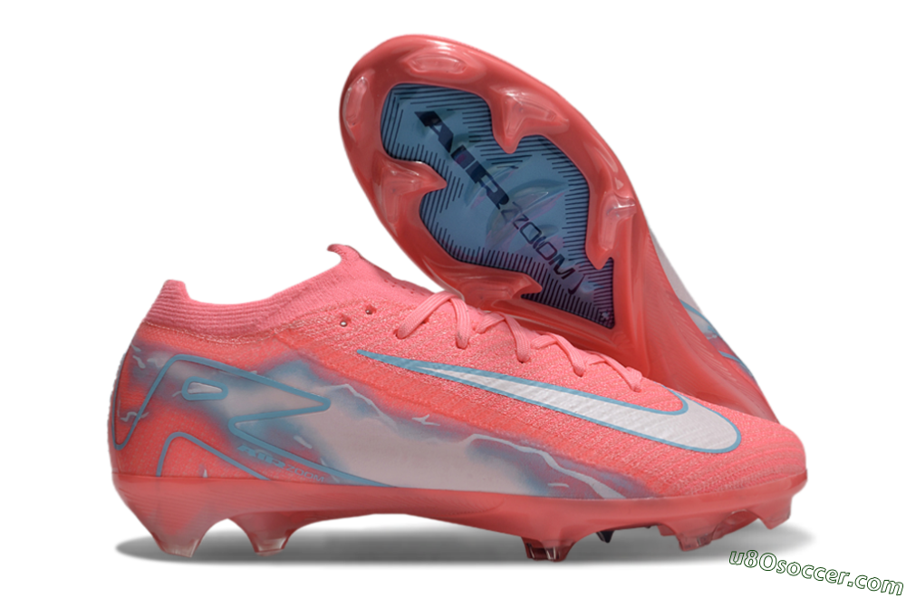 Nike Air Zoom Mercurial Vapor 16 Elite FG Firm Ground Soccer Cleats - Red/Silver/Blue 1