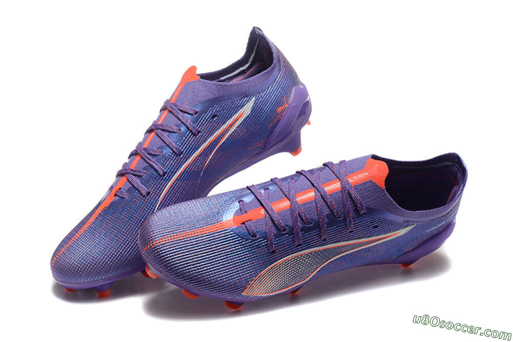 Puma Ultra 5 Ultimate FG Firm Ground Soccer Cleats - Purple/Blue/Red 6