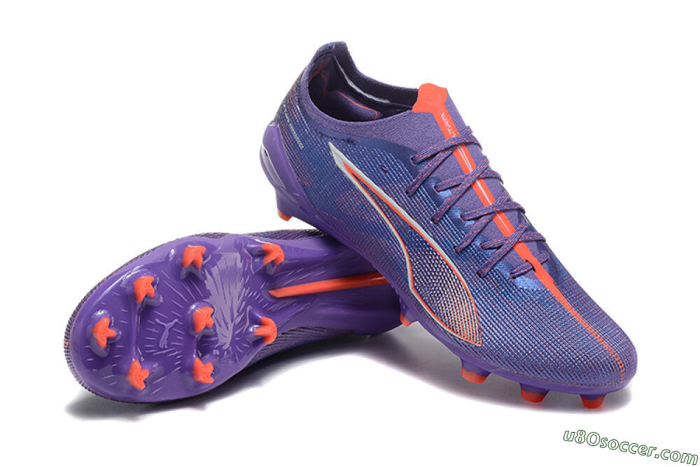 Puma Ultra 5 Ultimate FG Firm Ground Soccer Cleats - Purple/Blue/Red 4