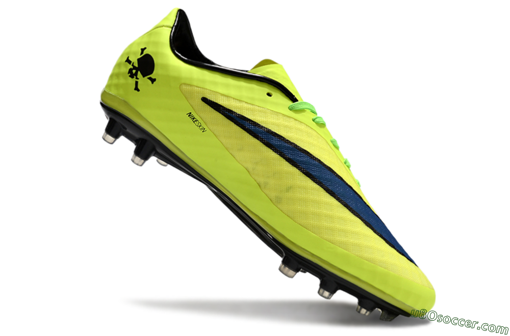 Nike Hypervenom Phantom FG Firm Ground Soccer Cleats - Yellow/Blue/Black 4