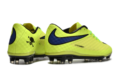 Nike Hypervenom Phantom FG Firm Ground Soccer Cleats - Yellow/Blue/Black