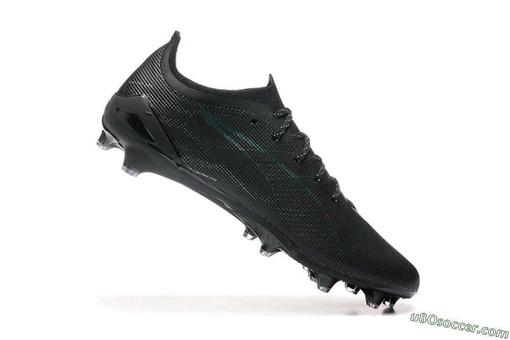 Puma Ultra 5 Ultimate FG Firm Ground Soccer Cleats - Black/Jade/White 7