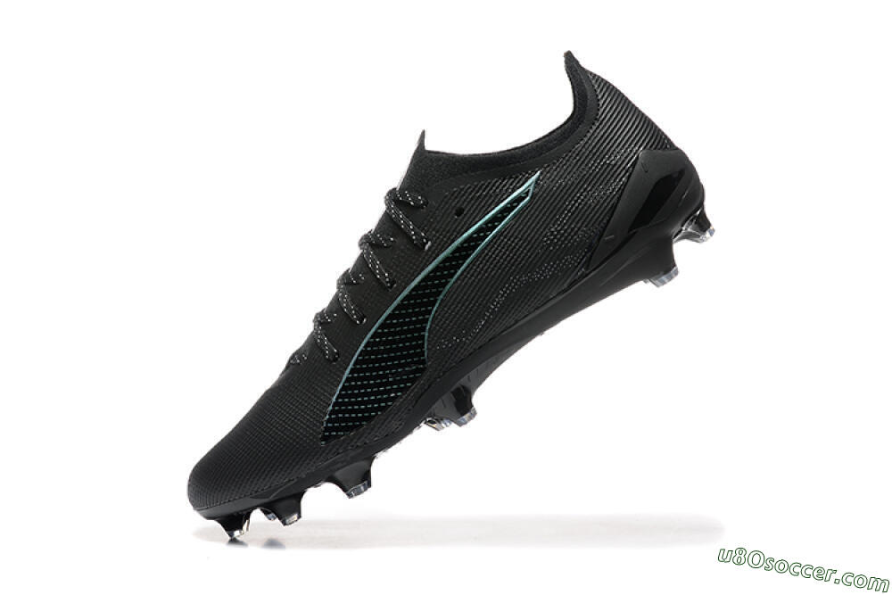 Puma Ultra 5 Ultimate FG Firm Ground Soccer Cleats - Black/Jade/White 8