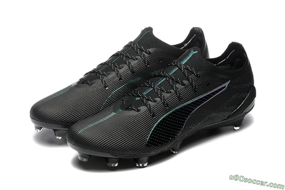 Puma Ultra 5 Ultimate FG Firm Ground Soccer Cleats - Black/Jade/White 5