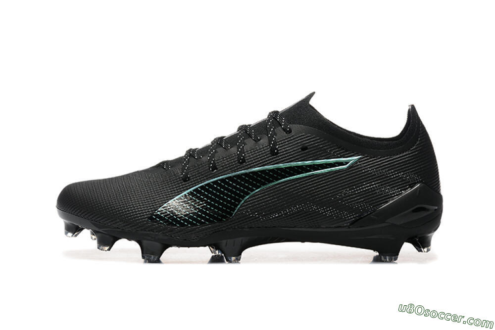 Puma Ultra 5 Ultimate FG Firm Ground Soccer Cleats - Black/Jade/White 2