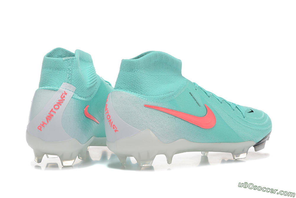 Nike Phantom Luna Elite FG Firm Ground Soccer Cleats - Jade/Red/White 9