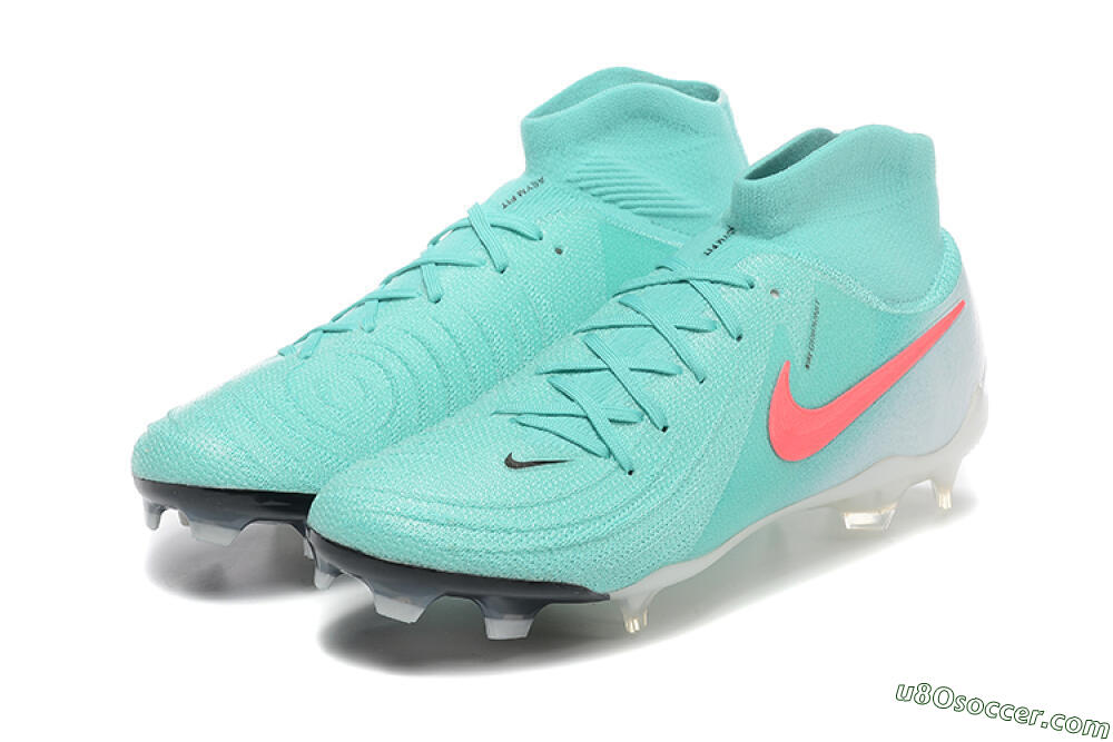 Nike Phantom Luna Elite FG Firm Ground Soccer Cleats - Jade/Red/White 5