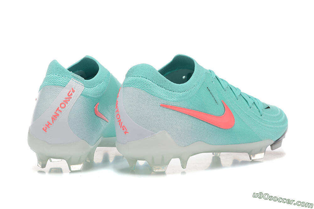 Nike Phantom Luna Elite FG Firm Ground Soccer Cleats - Jade/Red/White 9