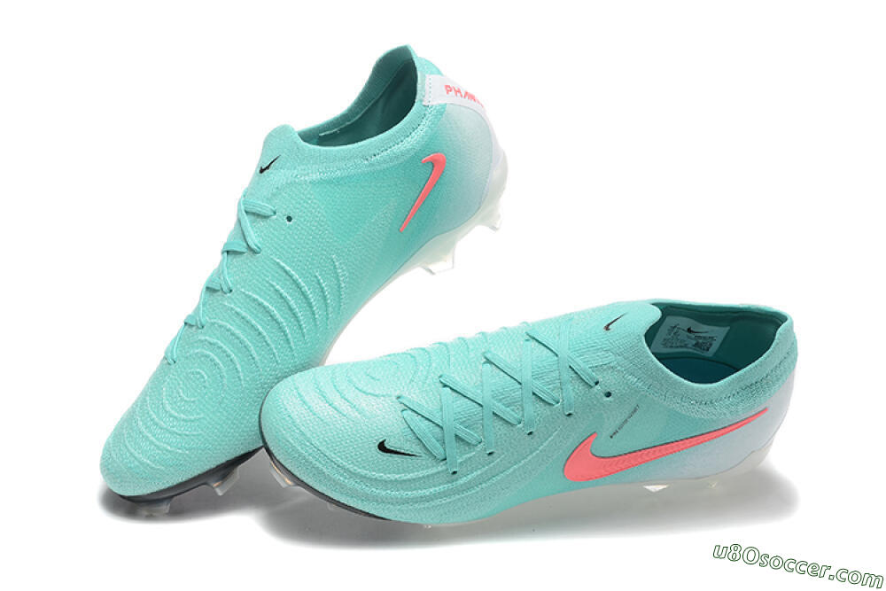 Nike Phantom Luna Elite FG Firm Ground Soccer Cleats - Jade/Red/White 6