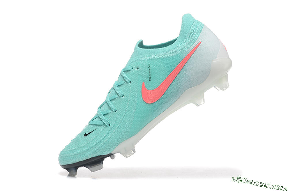 Nike Phantom Luna Elite FG Firm Ground Soccer Cleats - Jade/Red/White 8