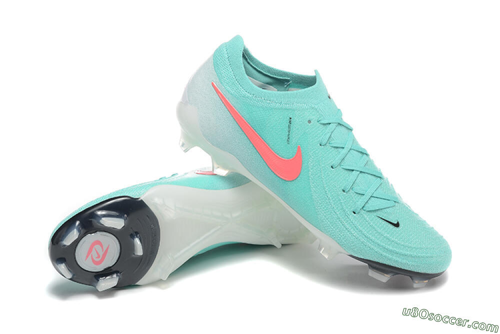 Nike Phantom Luna Elite FG Firm Ground Soccer Cleats - Jade/Red/White 4