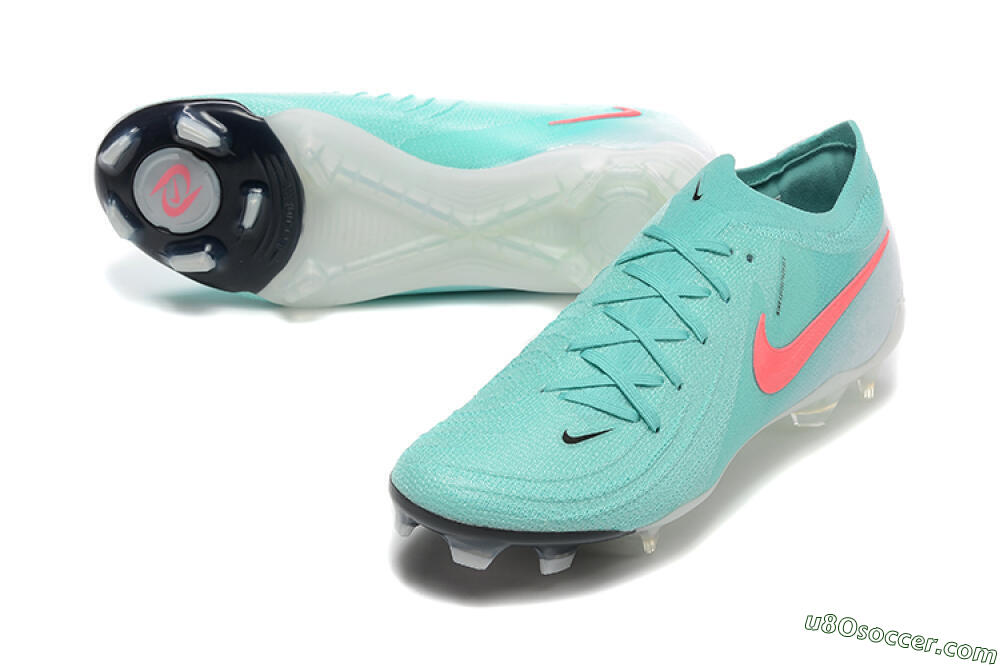 Nike Phantom Luna Elite FG Firm Ground Soccer Cleats - Jade/Red/White 3