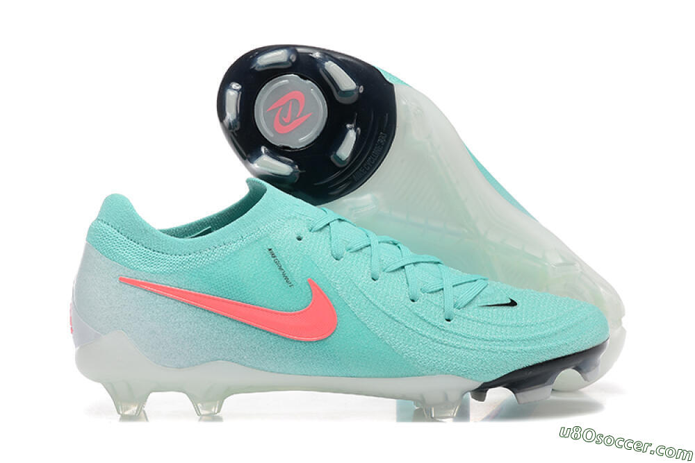 Nike Phantom Luna Elite FG Firm Ground Soccer Cleats - Jade/Red/White 1