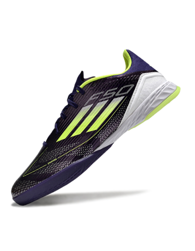 Adidas F50 Elite IC Indoor & Futsal Soccer Shoes - Purple/Yellow/White
