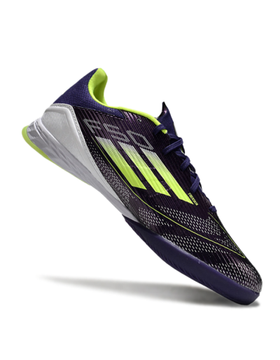 Adidas F50 Elite IC Indoor & Futsal Soccer Shoes - Purple/Yellow/White