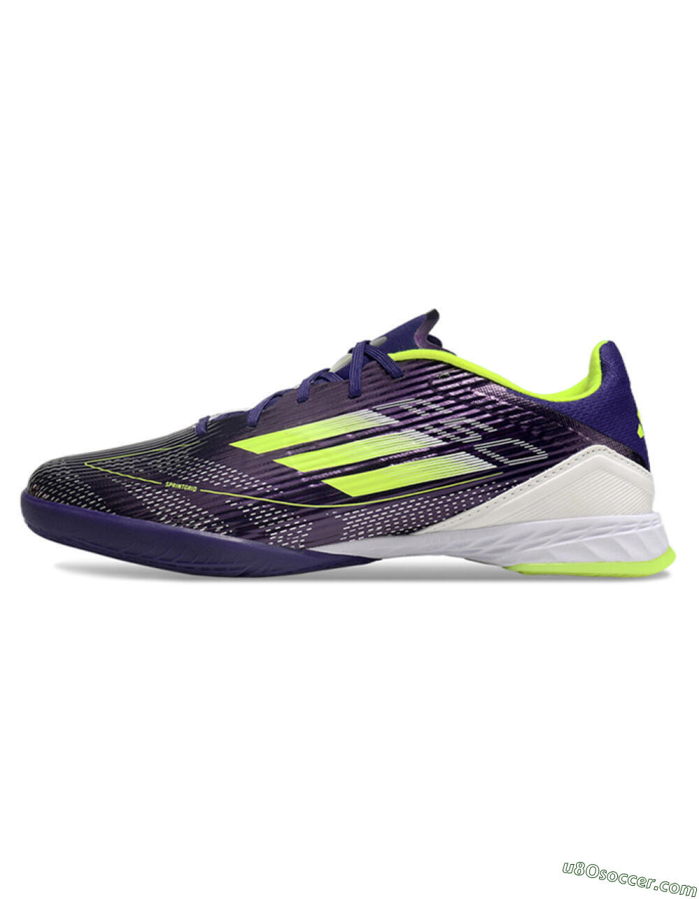 Adidas F50 Elite IC Indoor & Futsal Soccer Shoes - Purple/Yellow/White 2