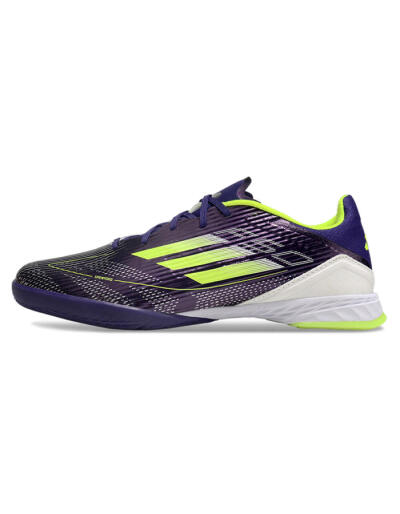 Adidas F50 Elite IC Indoor & Futsal Soccer Shoes - Purple/Yellow/White
