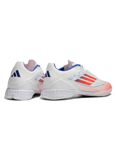Adidas F50 Elite IC Indoor & Futsal Soccer Shoes - White/Red/Blue
