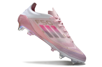 Adidas F50 Elite 304 SG Soft Ground Soccer Cleats - Pink/Gold/White