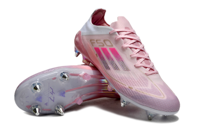 Adidas F50 Elite 304 SG Soft Ground Soccer Cleats - Pink/Gold/White