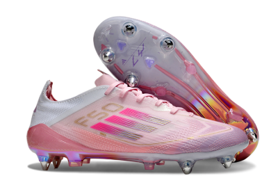 Adidas F50 Elite 304 SG Soft Ground Soccer Cleats - Pink/Gold/White