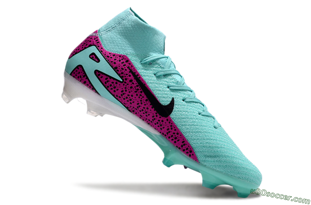 Nike Air Zoom Mercurial Superfly 10 Elite FG Firm Ground Soccer Cleats - Jade/Black/Purple 4