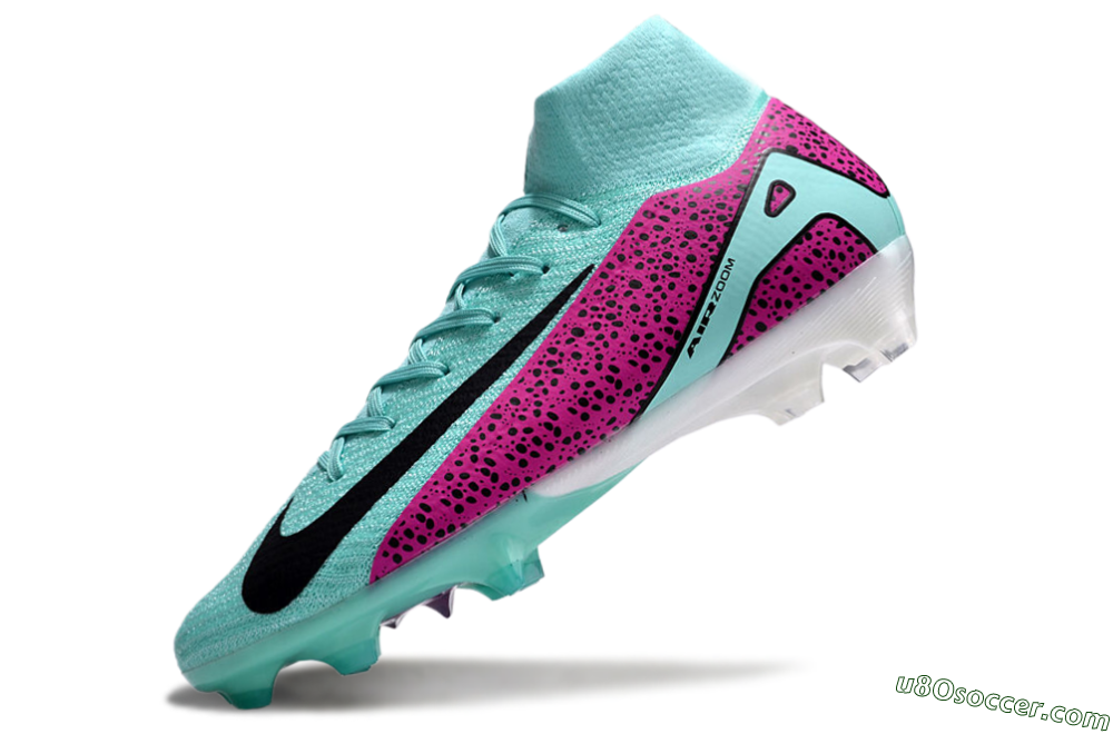 Nike Air Zoom Mercurial Superfly 10 Elite FG Firm Ground Soccer Cleats - Jade/Black/Purple 5