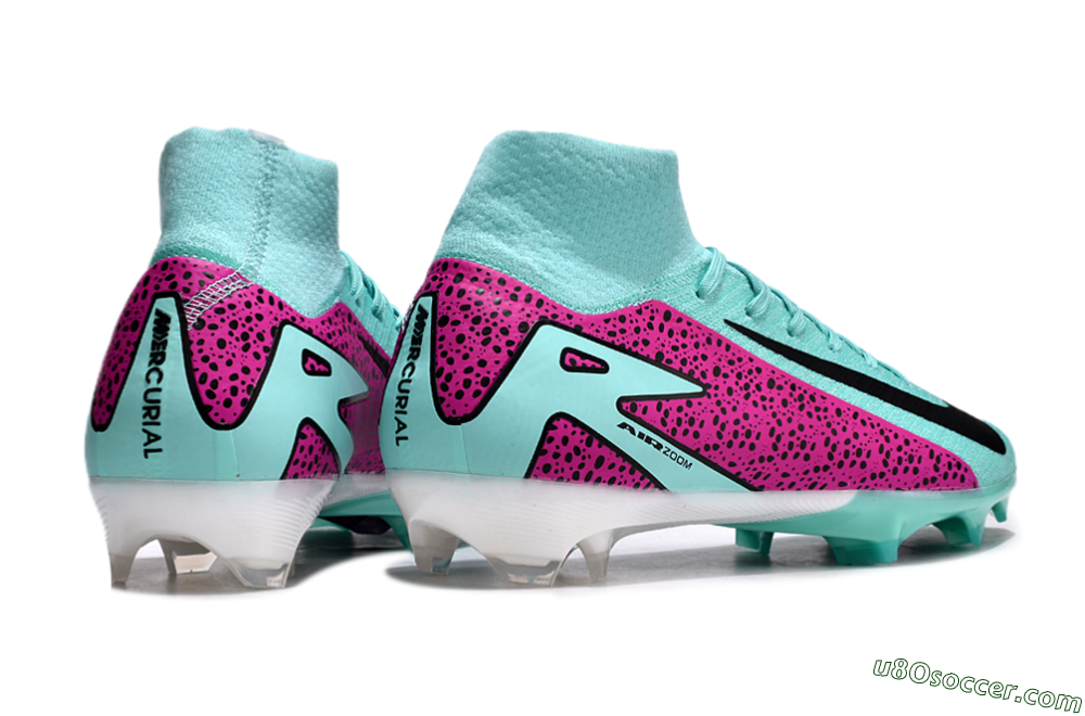 Nike Air Zoom Mercurial Superfly 10 Elite FG Firm Ground Soccer Cleats - Jade/Black/Purple 6
