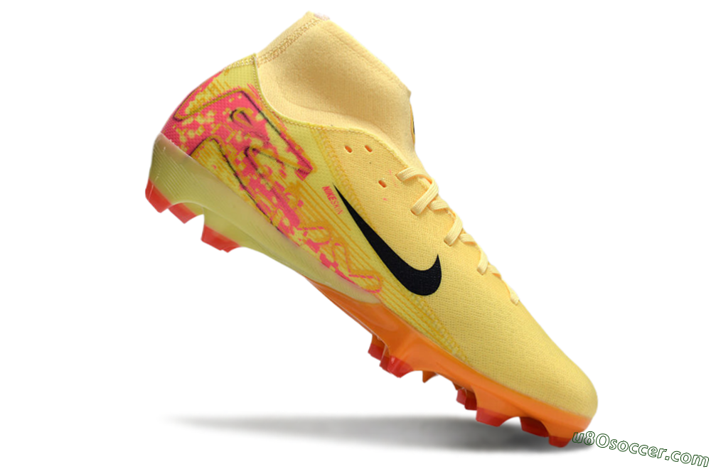 Nike Air Zoom Mercurial Superfly 10 Elite FG Firm Ground Soccer Cleats - Yellow/Black/Red 4