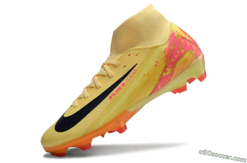 Nike Air Zoom Mercurial Superfly 10 Elite FG Firm Ground Soccer Cleats - Yellow/Black/Red 5