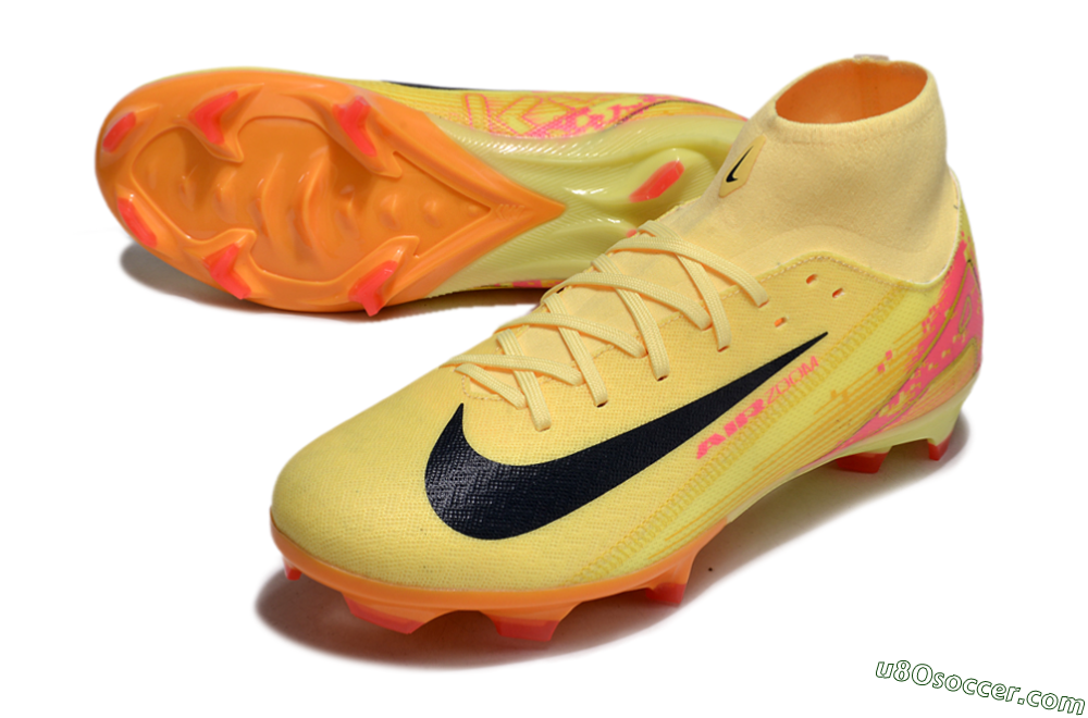 Nike Air Zoom Mercurial Superfly 10 Elite FG Firm Ground Soccer Cleats - Yellow/Black/Red 3