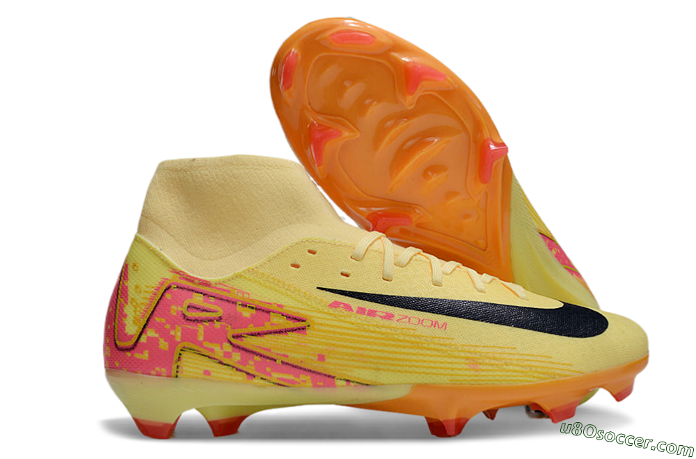 Nike Air Zoom Mercurial Superfly 10 Elite FG Firm Ground Soccer Cleats - Yellow/Black/Red 1