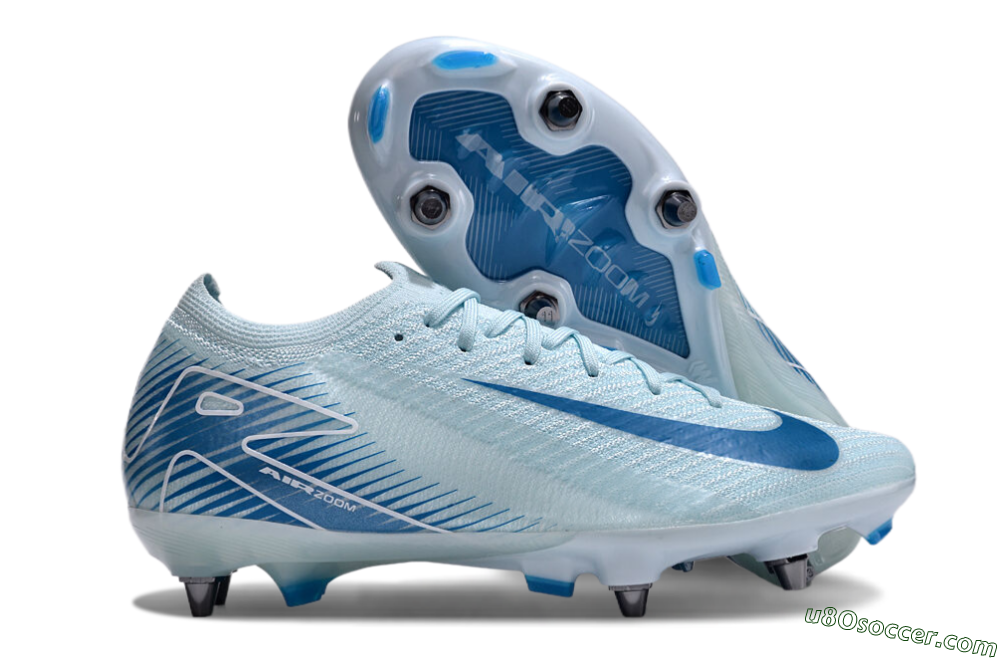 Nike Air Zoom Mercurial Vapor 16 Elite SG Soft Ground Soccer Cleats - Jade/Blue/White 1