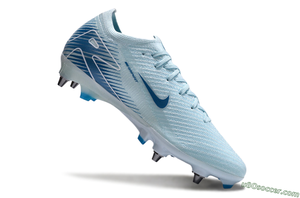 Nike Air Zoom Mercurial Vapor 16 Elite SG Soft Ground Soccer Cleats - Jade/Blue/White 4
