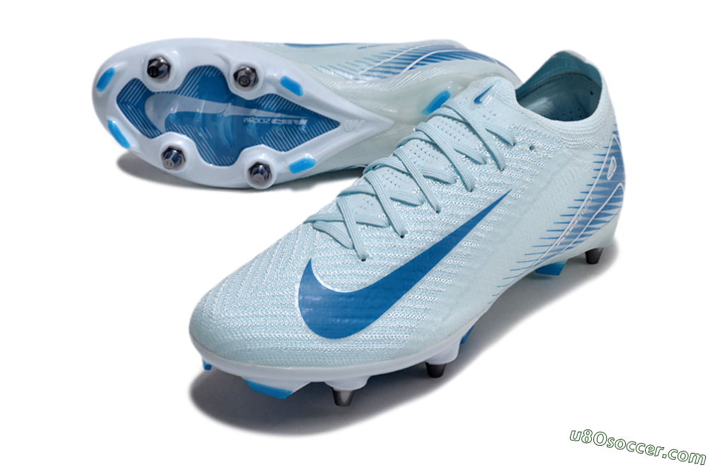 Nike Air Zoom Mercurial Vapor 16 Elite SG Soft Ground Soccer Cleats - Jade/Blue/White 3