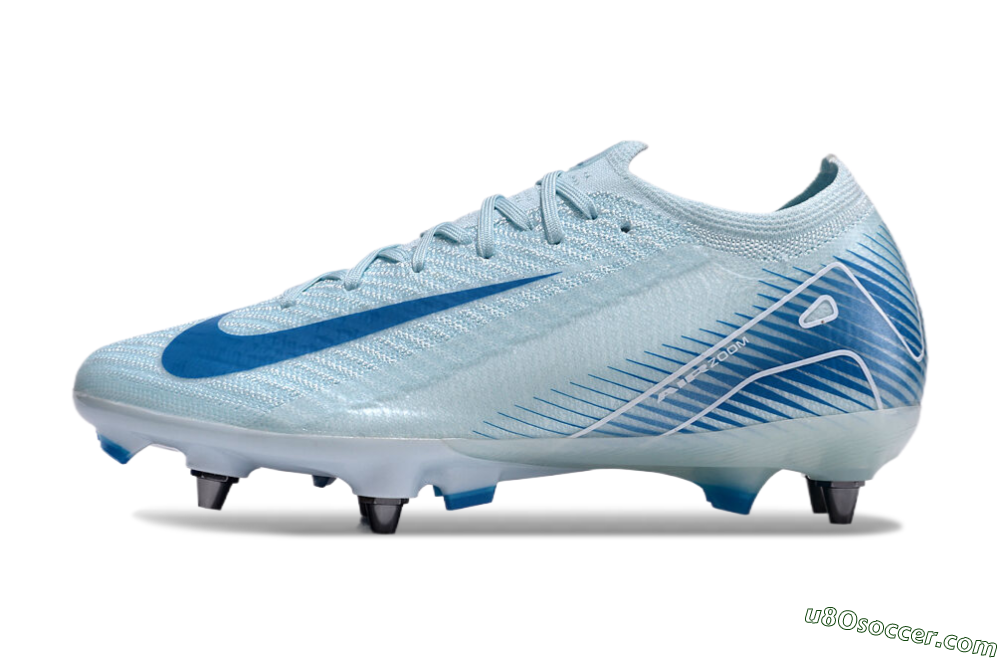 Nike Air Zoom Mercurial Vapor 16 Elite SG Soft Ground Soccer Cleats - Jade/Blue/White 2