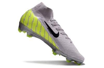 Nike Air Zoom Mercurial Superfly 10 Elite FG Firm Ground Soccer Cleats - Grey/Black/Yellow