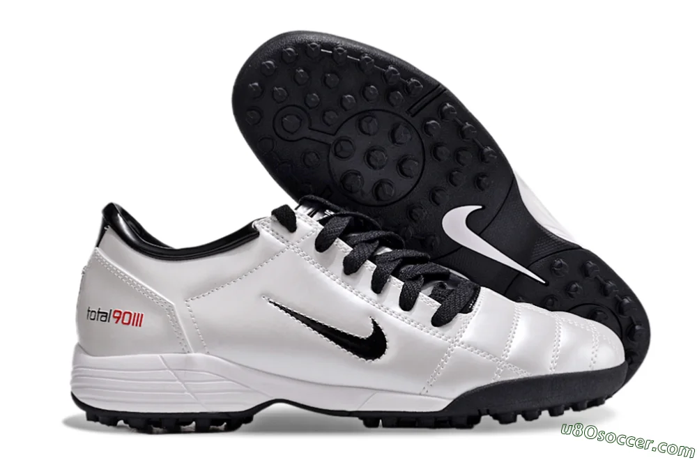 Nike Total 90 II TF Artificial Turf Soccer Shoes - Silver/Black/White
