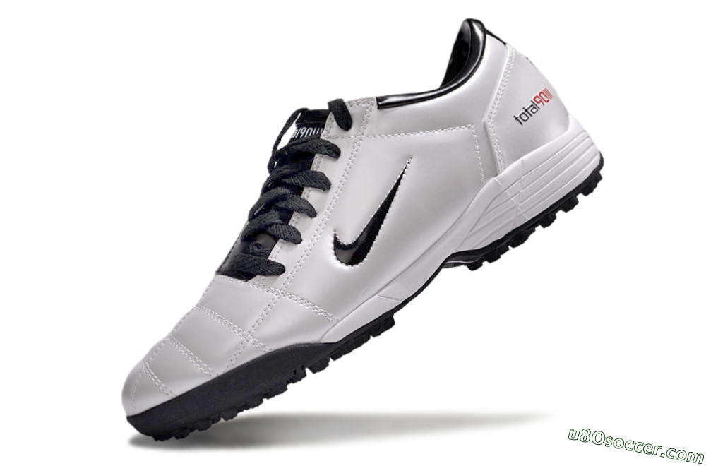 Nike Total 90 II TF Artificial Turf Soccer Shoes - Silver/Black/White 5